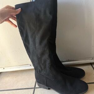 Style & Co. Black Over the Knee Boots